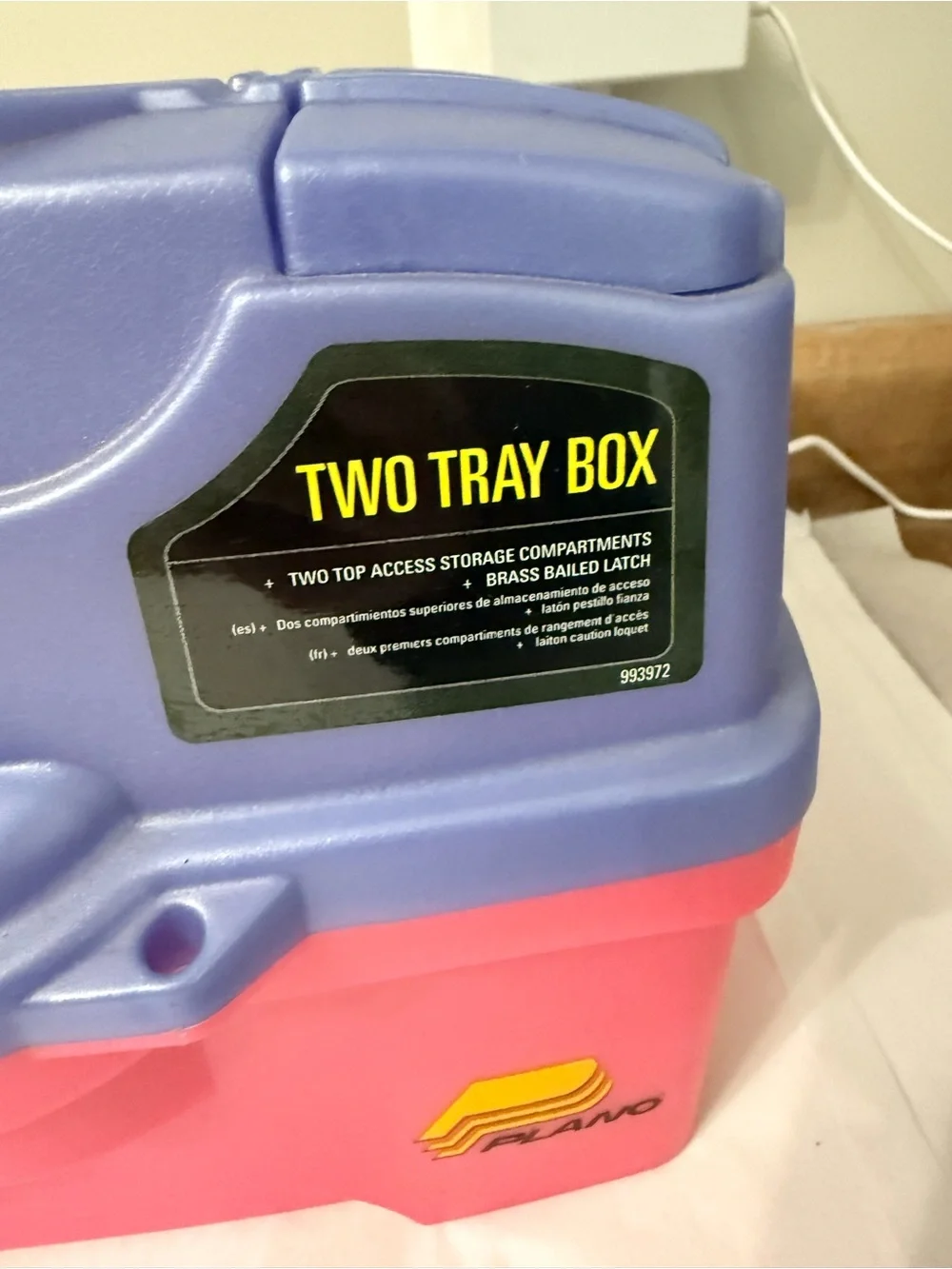 Plano 6202 Pink Periwinkle Two Tray Tackle Box Craft Organizer USA